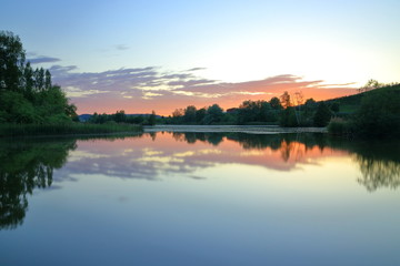 Sonnenuntergang am See