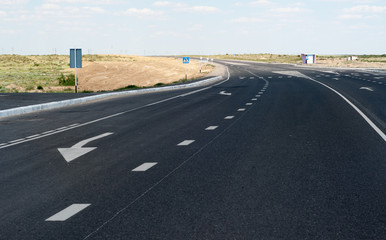 asphalt road in Asia