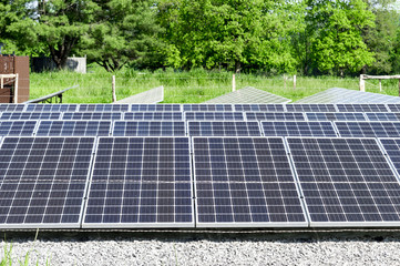 Group of Solar Panels in Cades Cove Tennessee