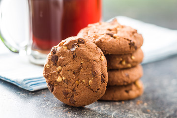 Tasty chocolate cookies.