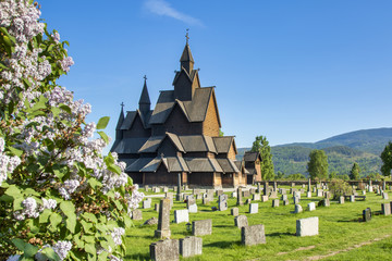Fototapeta na wymiar Heddal Stave Church, Norways largest stave church, Notodden municipality, Norway