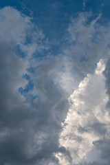 Himmel mit Wolken beim gewitter