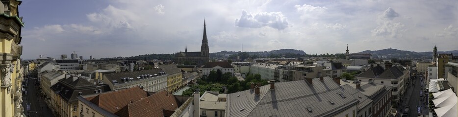 Fototapeta na wymiar Linz Panorama