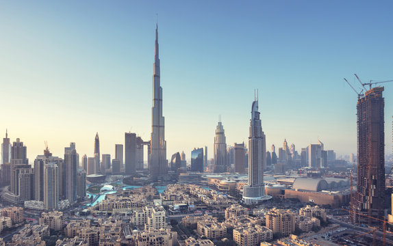 Dubai skyline, United Arab Emirates