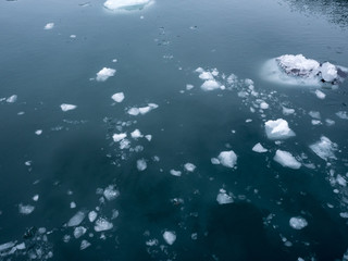 Fototapeta na wymiar Water near glacier