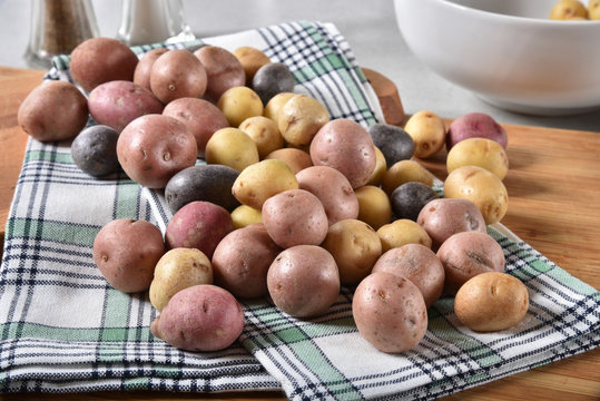 Assorted baby potatoes