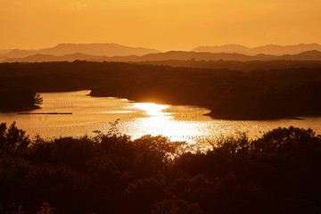 英虞湾の夕景