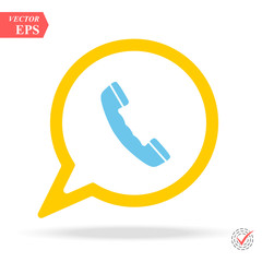 Vector friendly discussing messaging on smartphone in flat style. Boy and girl messaging use phone illustration