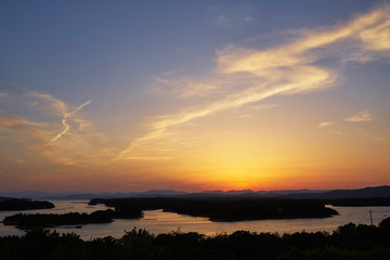 Obraz premium 英虞湾の夕景
