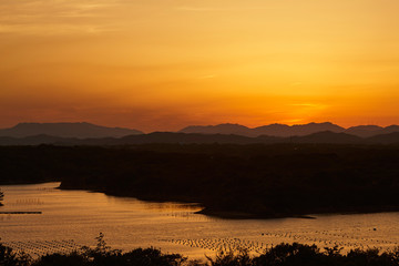 Fototapeta na wymiar 英虞湾の夕景