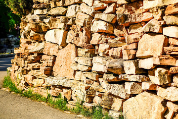 Texture masonry stone wall