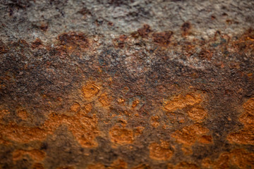 Texture of rusty metal. Corrosion of metal.