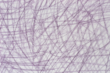 violet crayon doodles on paper background texture
