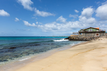 Buildings at the ocean