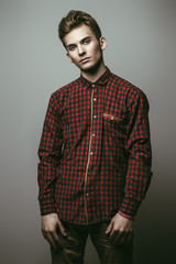 Obraz premium handsome teenage boy