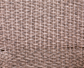 texture of a brown wicker basket, rattan background