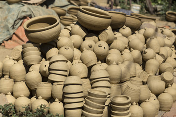 Obraz premium clay pots near Hoi An in Vietnam
