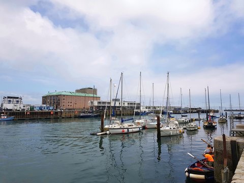 Port in Weymouth, England, United Kingdom