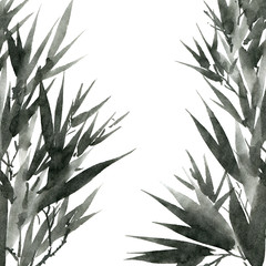 Tropical bamboo leaves