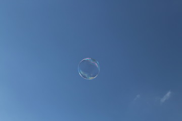 floating soapbubble