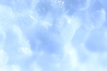 White Foam Plastic Texture. Abstract Styrofoam Background. Macro Closeup.