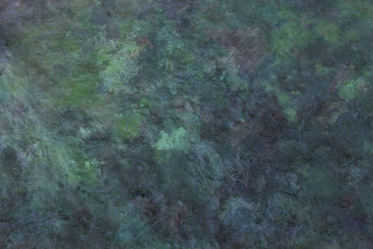 True Green Grunge - gritty rough stone effect black and green grunge background rich in different textures
