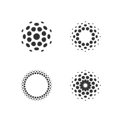 Halftone dots forms