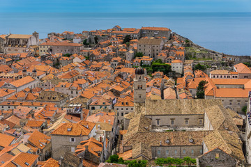 Naklejka premium Dubrovnik old town panorama