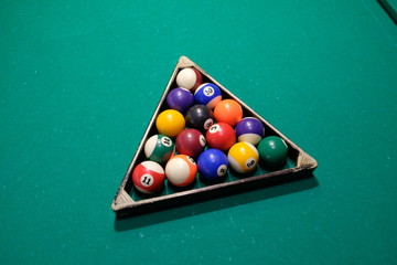 Billiard Pool Table with balls