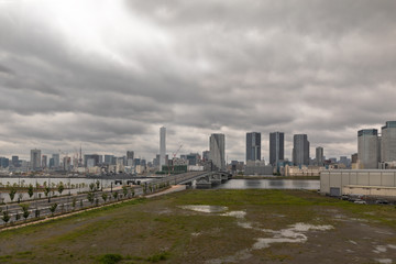 Fototapeta premium Cityscapes of Tokyo, Skyline of Tokyo, biurowiec w Tokio,