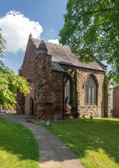 Fototapeta na wymiar Exterior of St Chad's Church in Shrewsbury