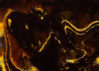 Fototapeta premium Abstract texture background. Digital design painting impressionism artwork. Hand drawn artistic pattern. Modern art. Good for printed pictures, postcards, posters or wallpapers and textile printing.