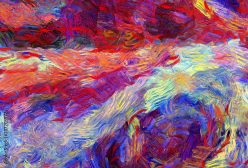 Abstract Art Background Soft Brushstrokes Of Paint Good