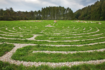  Geomancy and Uranography in Nikola-Lenivets village. Kaluga oblast. Russia