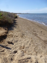 Playa de Islas Menores en La Manga del Mar Menor, Cartagena (Murcia,España)