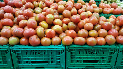 Tomatoes for sale at the market
