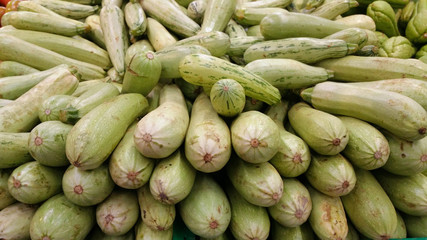 Zucchini sale at market