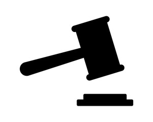 hammer judge law justice equal fairness image vector icon logo