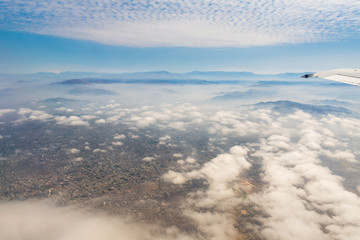 Fototapeta premium Beautiful Aerial view of the city of Lima, in Peru