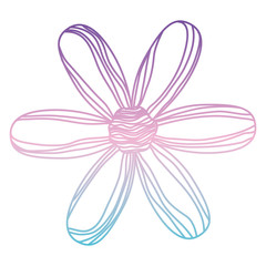 beautiful flower decorative icon vector illustration design