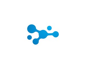 molecule logo vector