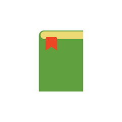 book with a bookmark colored icon. Element of school icon for mobile concept and web apps. Detailed book with a bookmark icon can be used for web and mobile. Simple icon