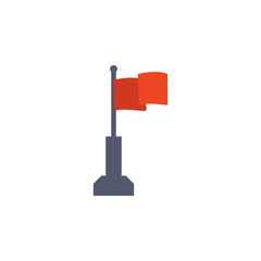 flag colored icon. Element of school icon for mobile concept and web apps. Detailed flag icon can be used for web and mobile. Simple icon