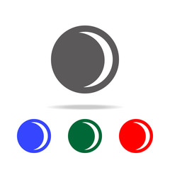 waxing crescent moon icon icon. Elements of weather in multi colored icons. Premium quality graphic design icon. Simple icon for websites, web design, mobile app, info graphics