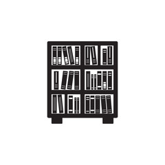 bookcase illustration. Element of library icon for mobile concept and web apps. Detailed bookcase icon can be used for web and mobile