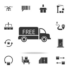 free freight trip icon. Detailed set of logistic icons. Premium graphic design. One of the collection icons for websites, web design, mobile app