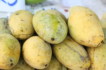 Ripe mango fruit delicious at street food