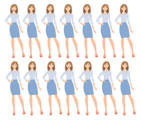 Obraz premium business woman set