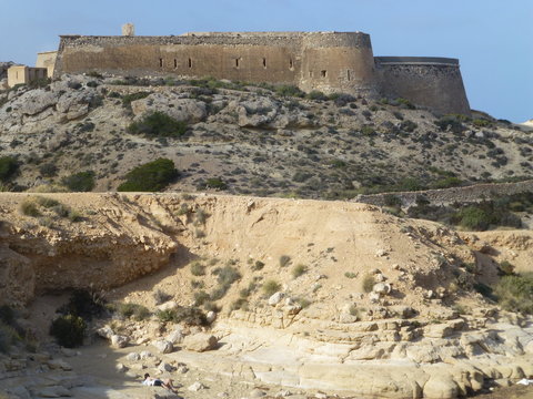 El Playazo de Rodalquilar,en el municipio de Níjar, cerca de la población de Rodalquilar en el Cabo de Gata, Almeria ( Andalucia, España)