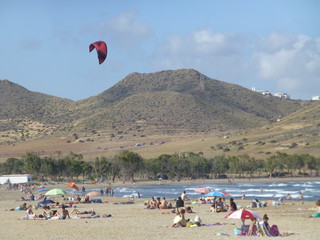 San Jose y playa de los genoveses en el Cabo de Gata, Almeria ( Andalucia, España)